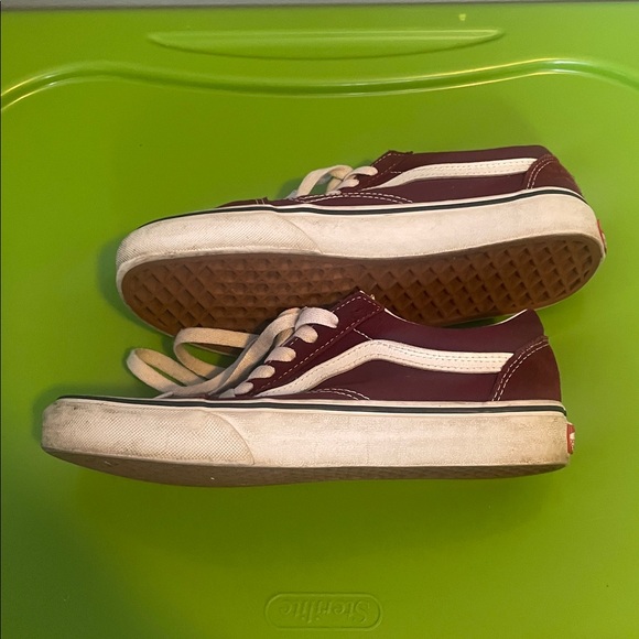 Vans M 6 W 7.5 burgundy Old Skool Sneakers skate classic casual - Picture 5 of 8